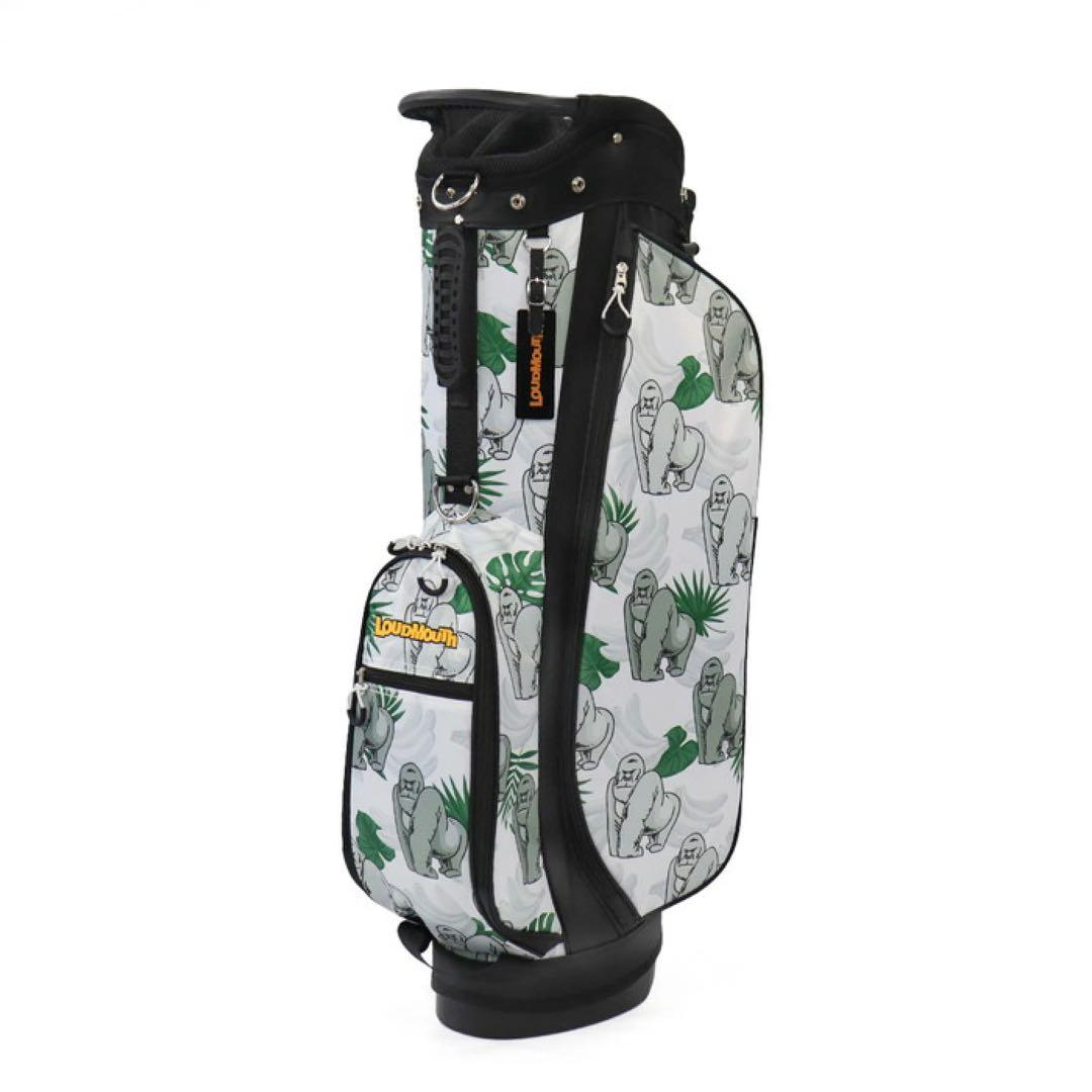 【新品】ラウドマウス キャディバッグ 8.5型 ゴリラグリーン 438 0031