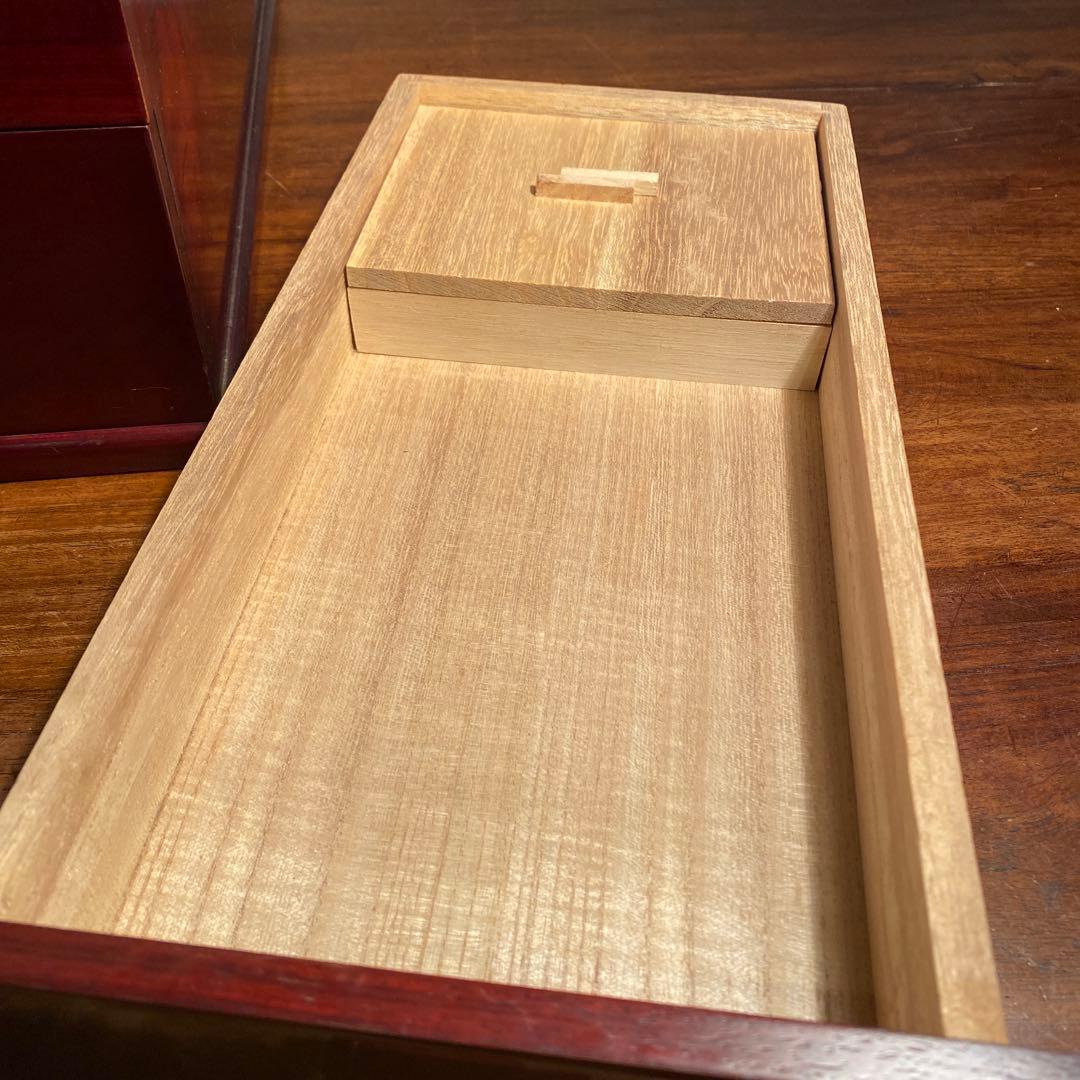 昭和レトロ 三段小引き出し ローズウッド 収納 インテリア 古家具