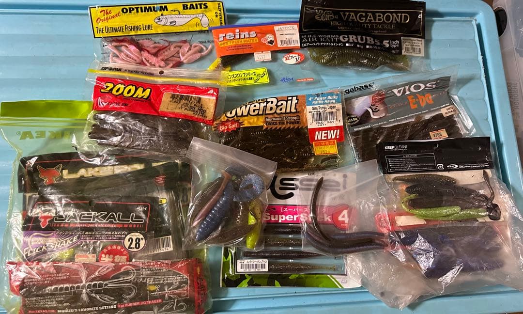 バス釣りワームセット　100袋以上