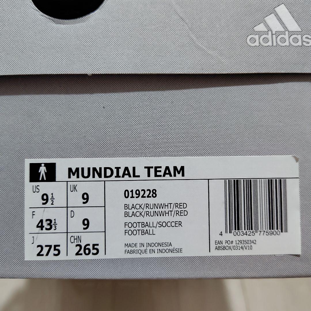 adidas MUNDIAL TEAM サッカーシューズ 27.5cm
