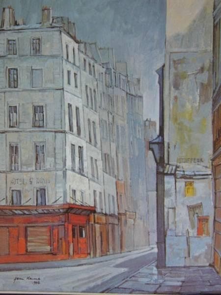 ケイム、ザンドウニ通り、希少画集画、版上サイン入 新品額付