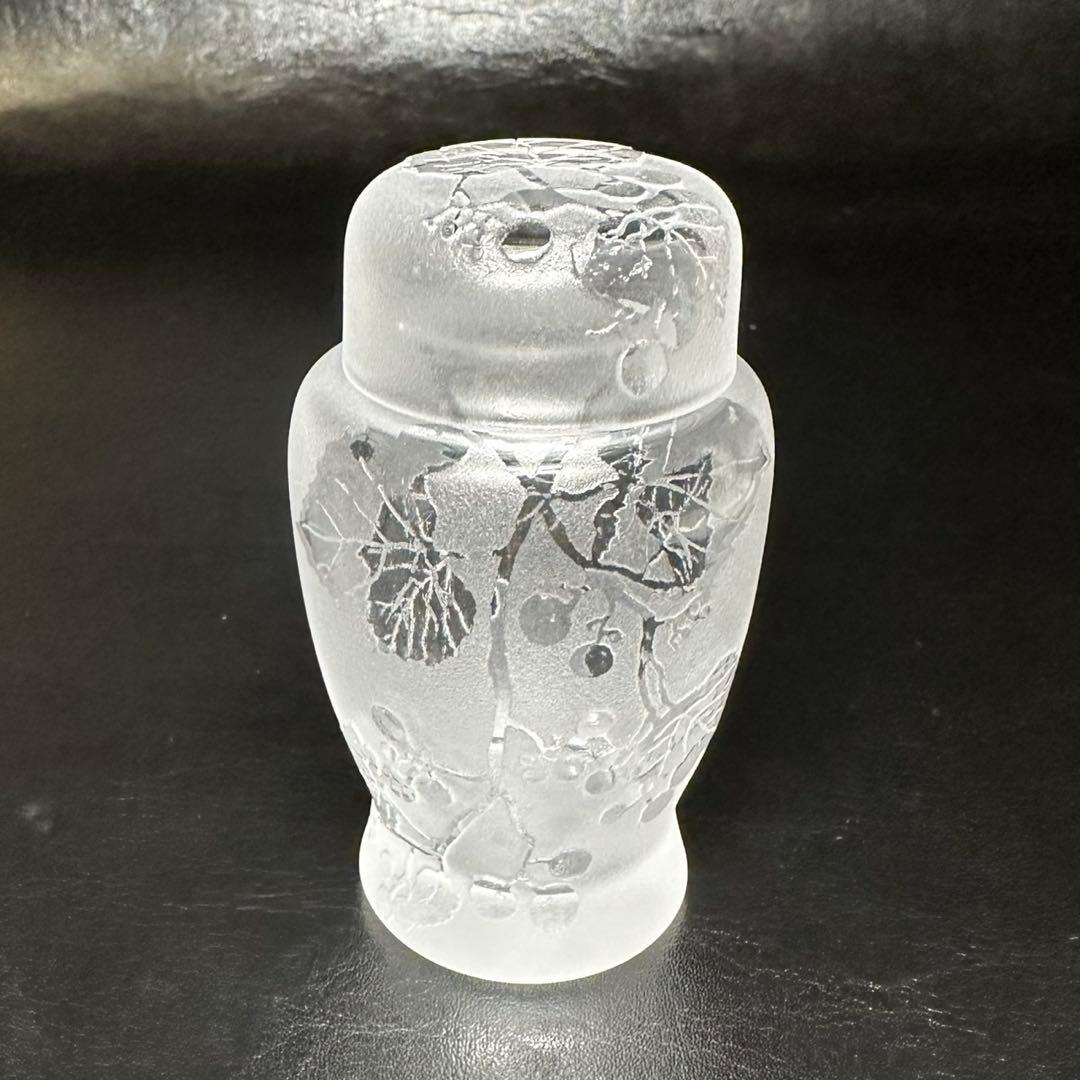 ★北一ガラス！茶道具！ガラス 茶碗・茶入！紙箱/栞付！★