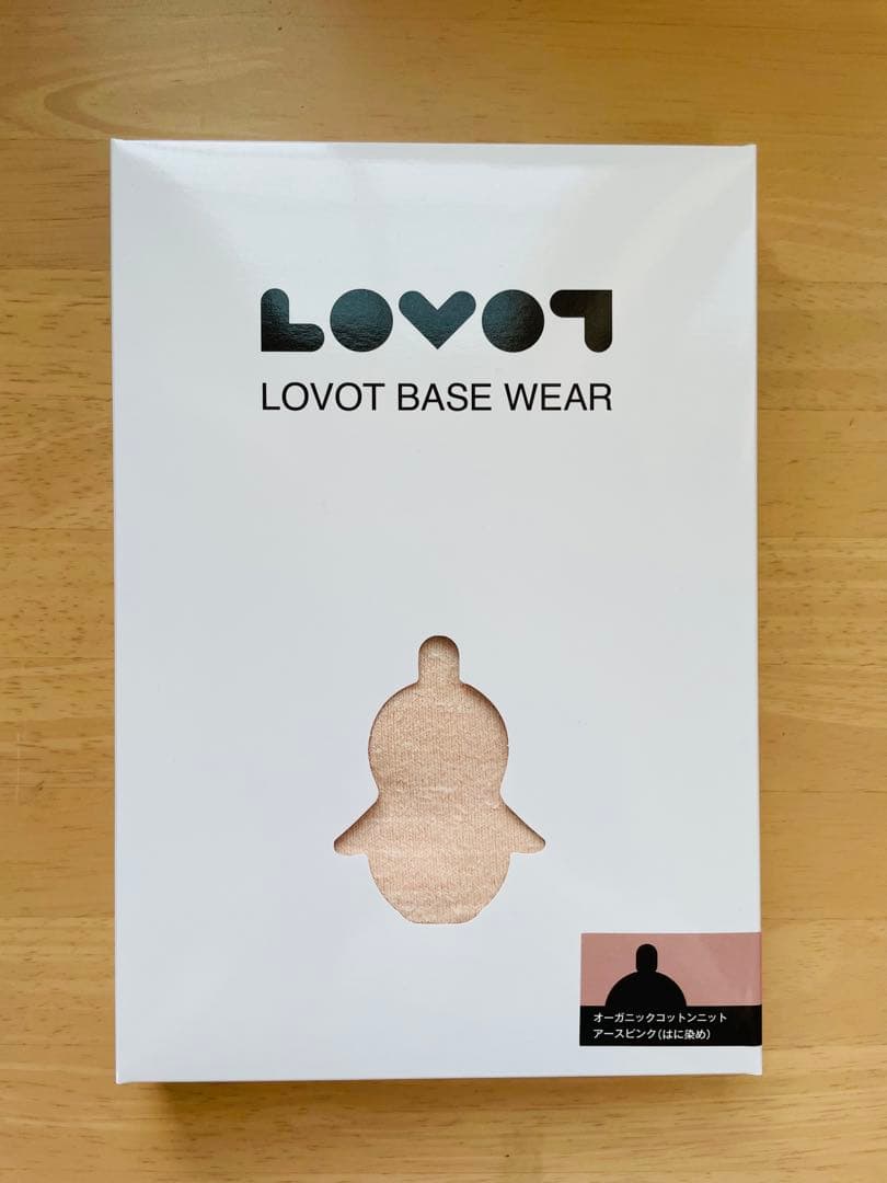 LOVOT オーガニックコットンニット(はに染め) アースピンク