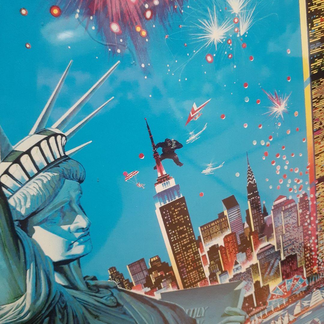 レア‼️　80s ヒロヤマガタ　特大　自由の女神ポスター　モダンアート