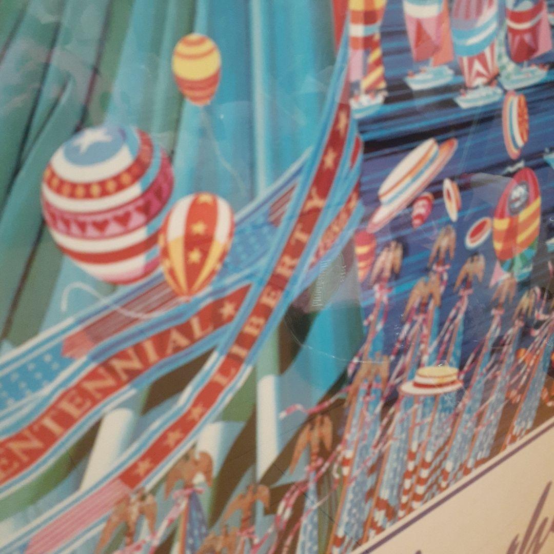 レア‼️　80s ヒロヤマガタ　特大　自由の女神ポスター　モダンアート