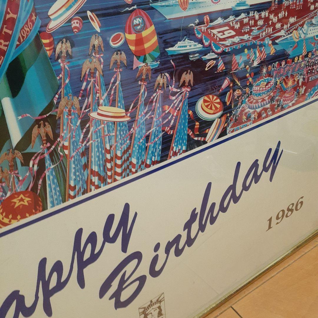 レア‼️　80s ヒロヤマガタ　特大　自由の女神ポスター　モダンアート