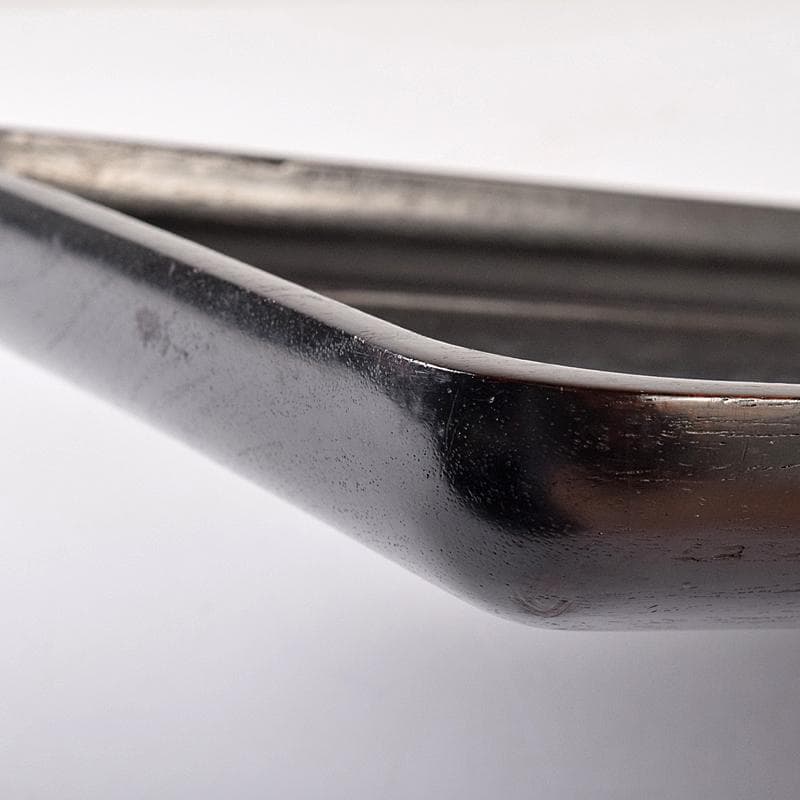 煎茶道具　鳥谷銘　唐木紫檀製　銀象嵌 　無垢刳り貫き　煎茶盆　香盆　DR8484