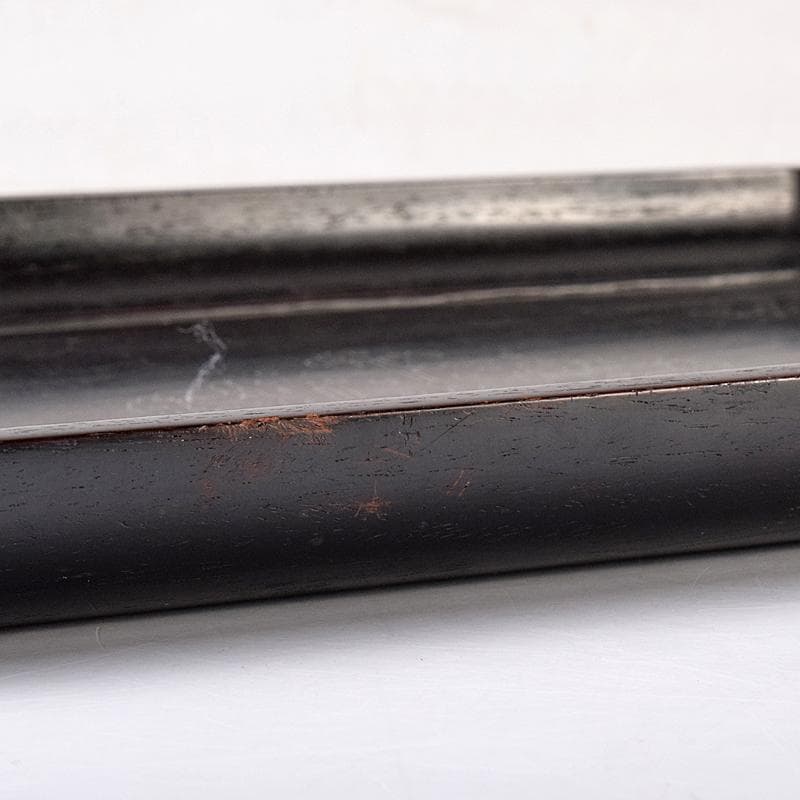 煎茶道具　鳥谷銘　唐木紫檀製　銀象嵌 　無垢刳り貫き　煎茶盆　香盆　DR8484