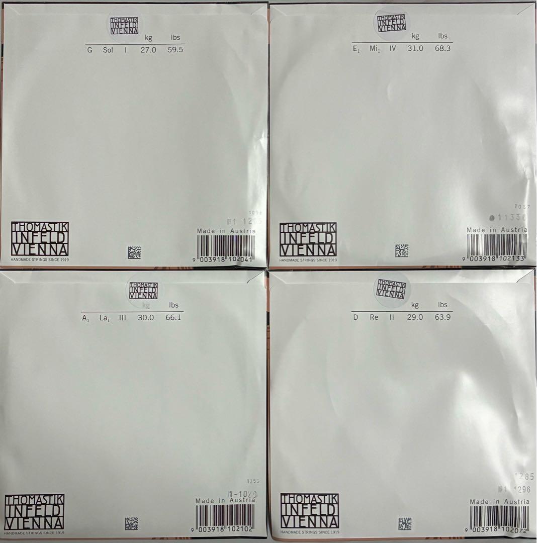 コントラバス弦　スピロコア　ライト　4弦（GDAE）1セット　新品・未開封