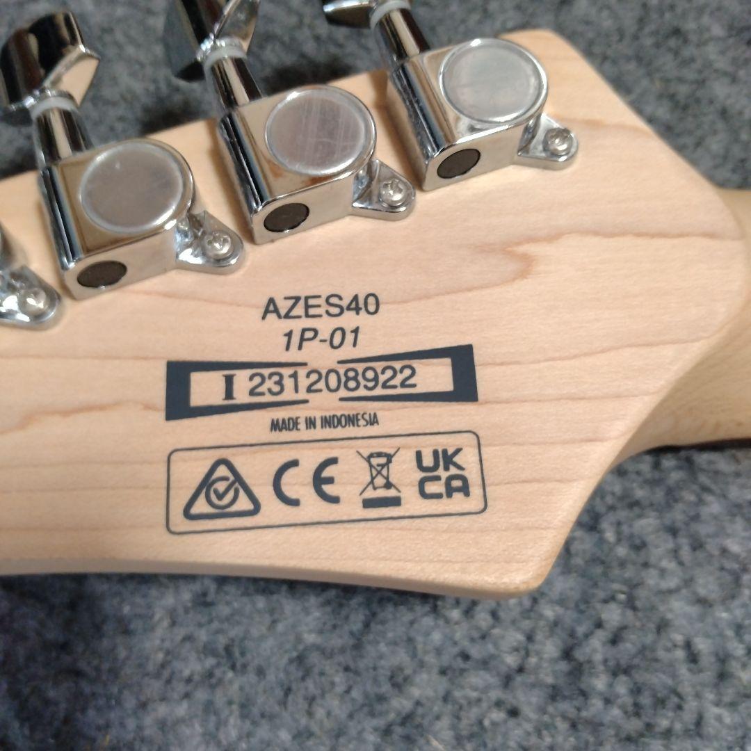 中古美品アイバニーズ　AZES40-TUN エレキギター アーム ケース付き