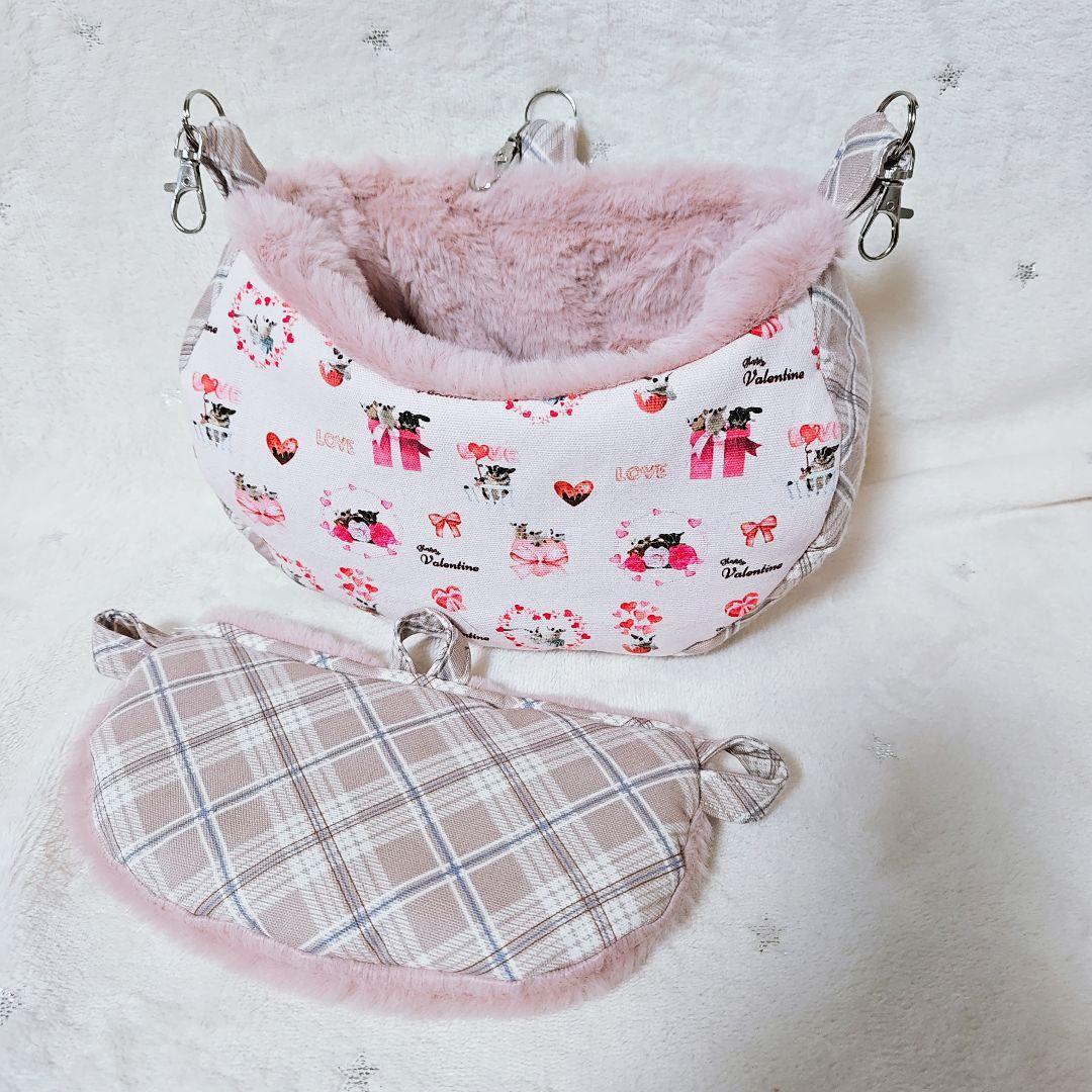 第2回⑤【バレンタインオリジナル生地】＊ころんと日和＊フクロモモンガ＊小動物