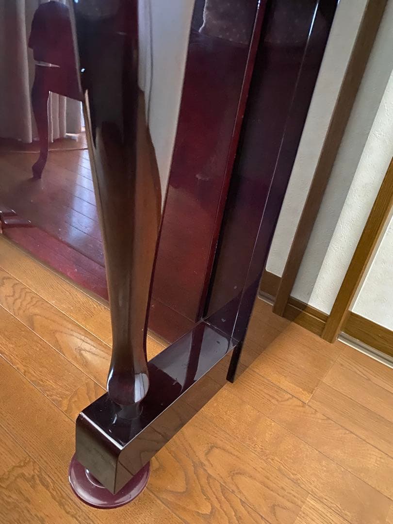 DIAPASON ピアノ 猫脚　ワインレッド　マホガニー