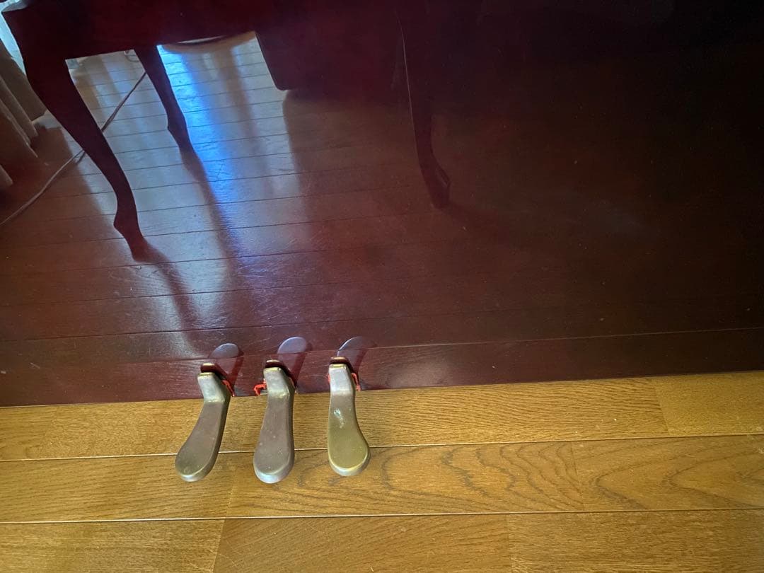 DIAPASON ピアノ 猫脚　ワインレッド　マホガニー