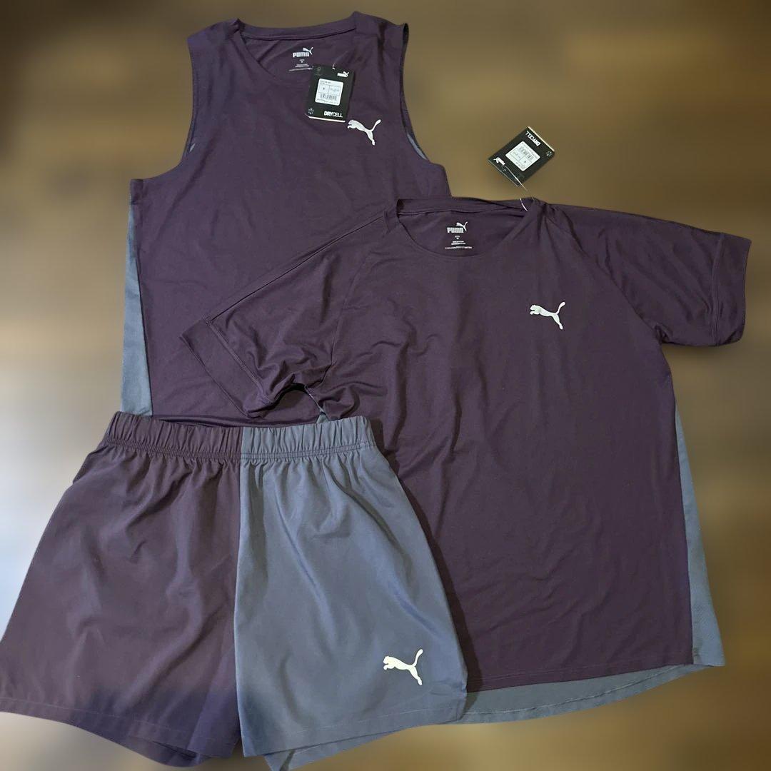 【3点セット/Mサイズ】 PUMA プーマ RF ランニングフリークスset