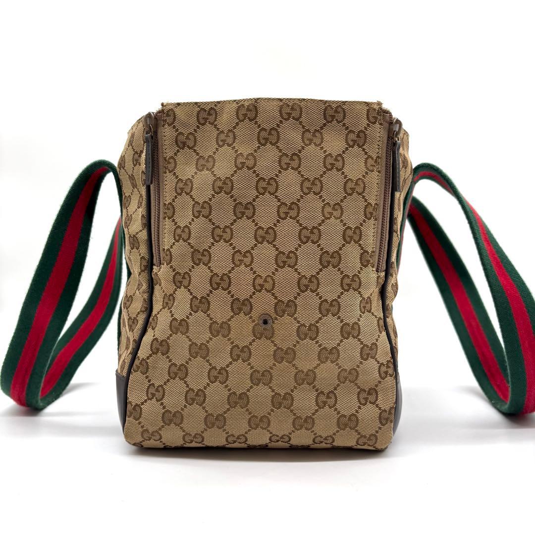 【極美品 希少】GUCCI ドッグ キャリーバッグ シェリー キャンバス