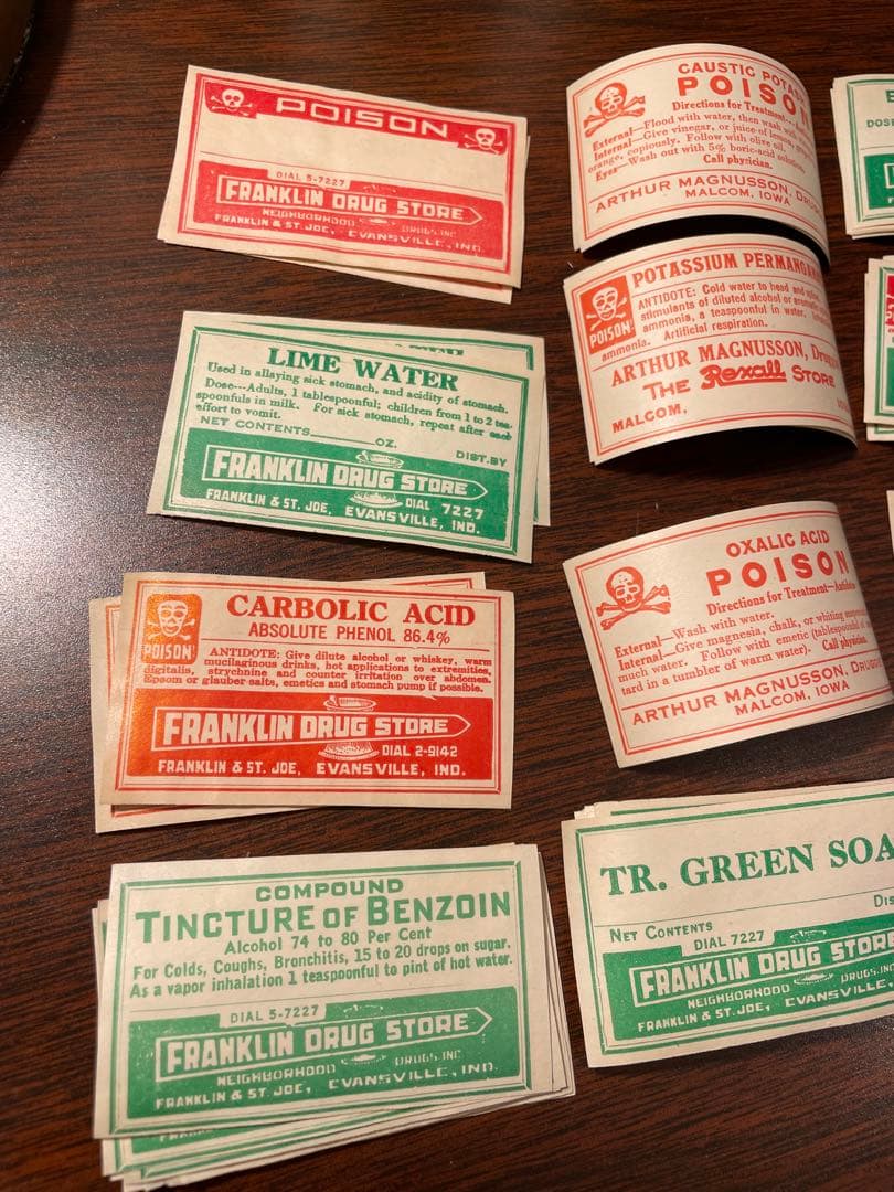 他の方はご購入お控え下さい　海外　ファーマシーラベル　45種　61枚✖️3