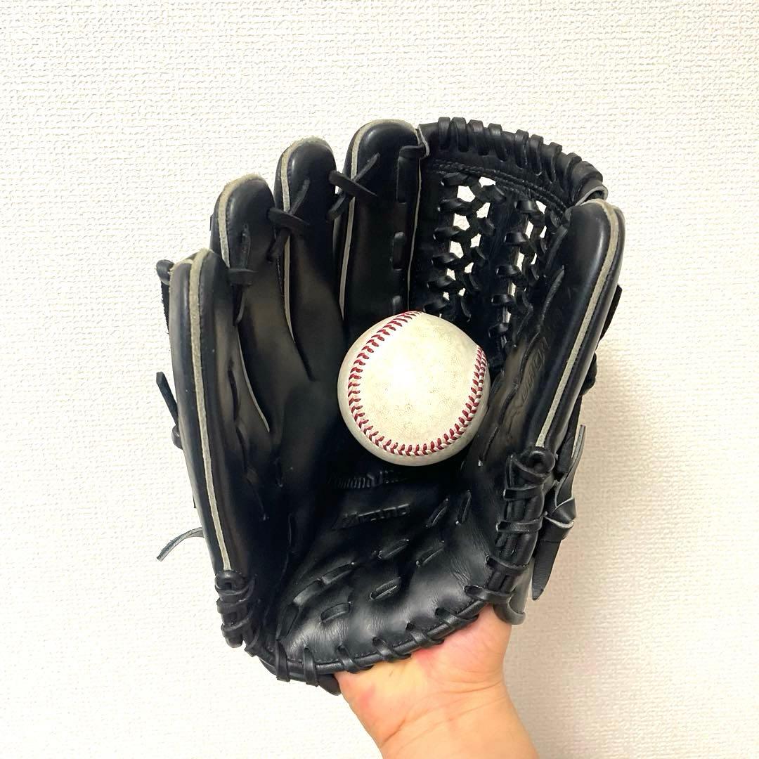 413 ミズノ ビクトリーステージ 極美品 硬式 少年 内野手用グローブ 左投げ