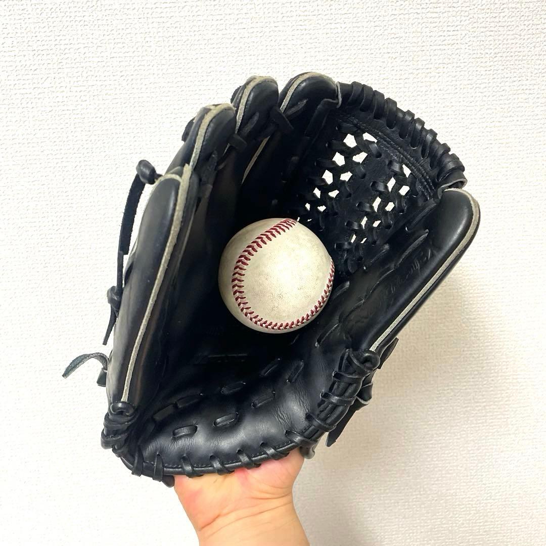413 ミズノ ビクトリーステージ 極美品 硬式 少年 内野手用グローブ 左投げ