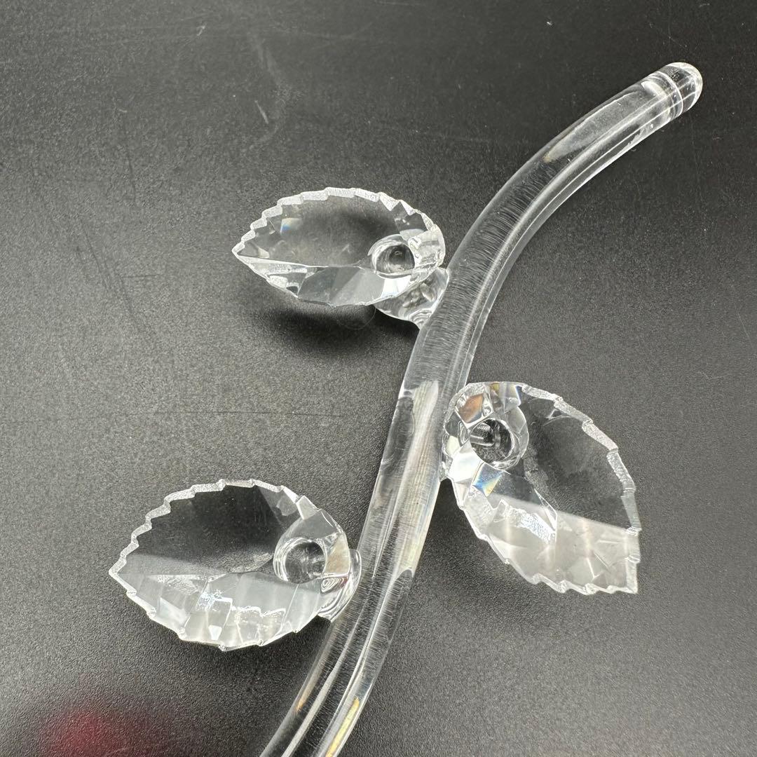 スワロフスキー レッドローズ クリスタルオブジェ