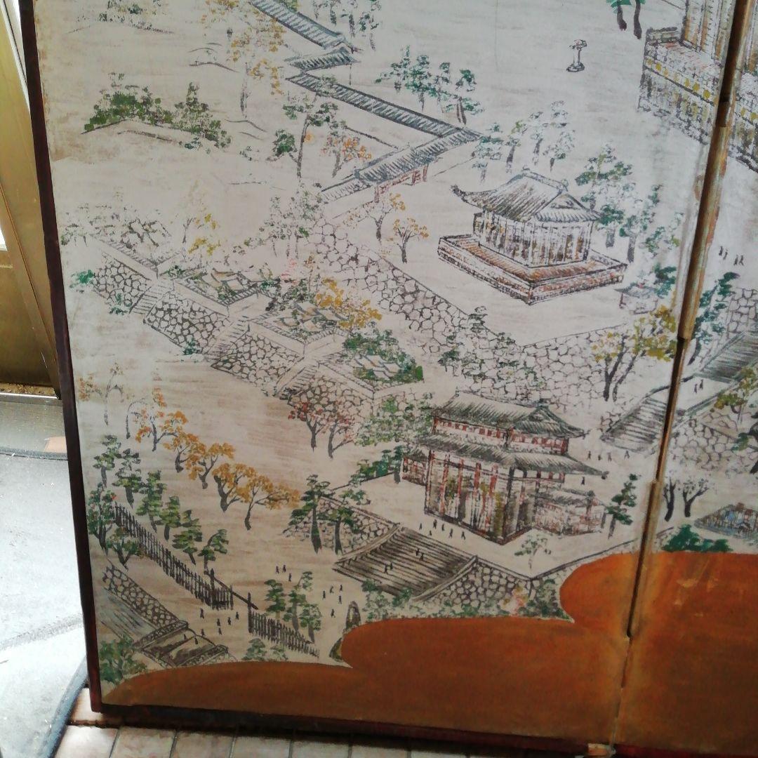 絵、蒔絵、屏風、骨董、絵画、歴史、アンティーク、中国