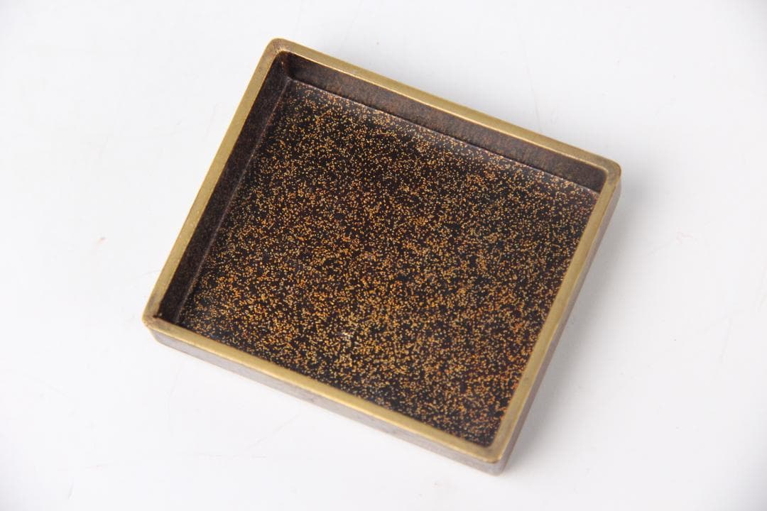 江戸　明治　時代 鶴松梅蒔絵重香合　小箱 梨地 漆器 EM19-9