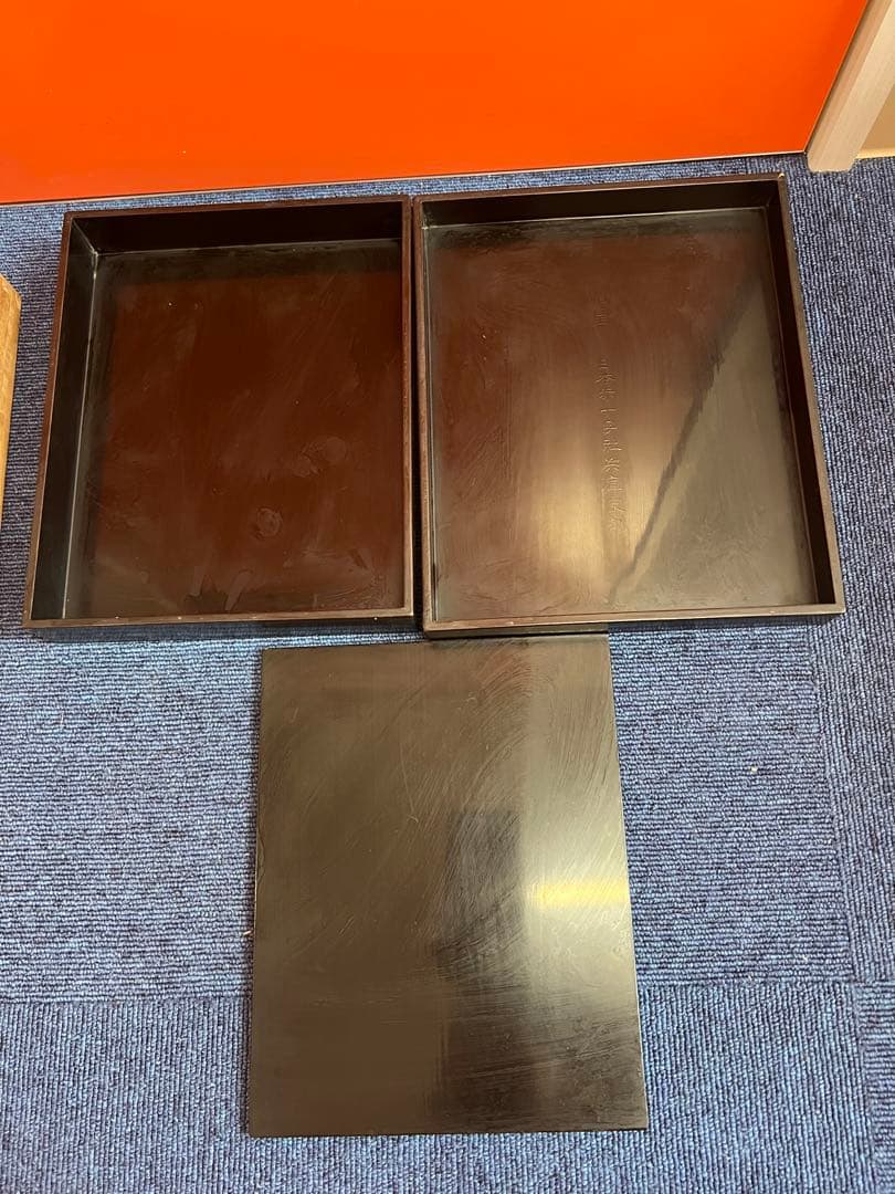 1443 木箱 道具箱  漆塗り 盛漆絵 正倉院鳳凰図 花喰鳥 極楽鳥花 花柄