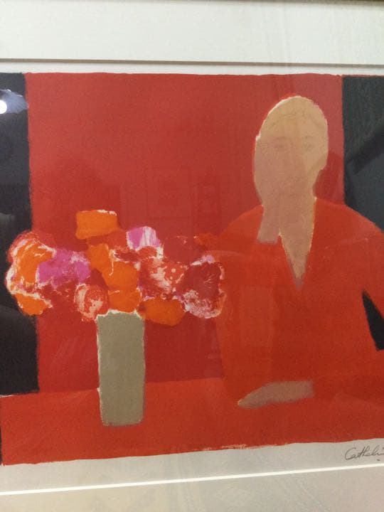 ベルナール・カトラン　リトグラフ　サインあり　ED 27／175 大きめ　額装