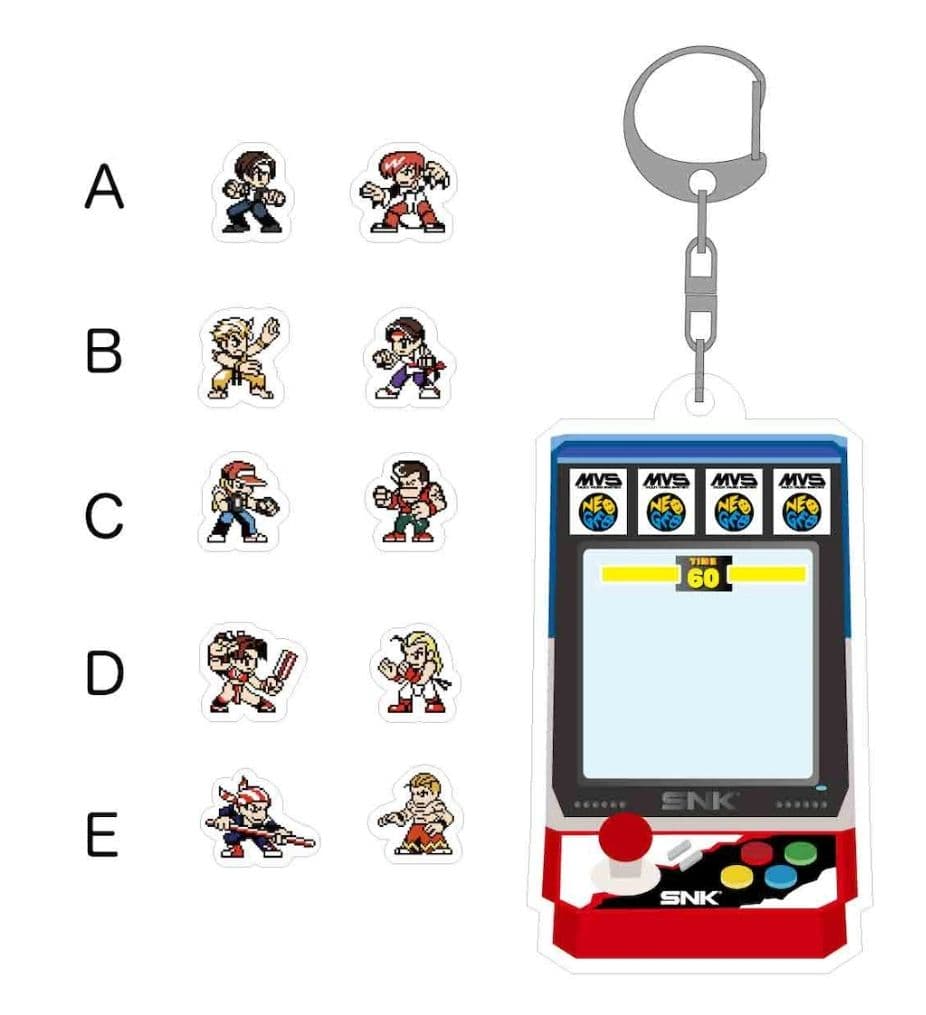 D 不知火舞 アンディ・ボガード アクリルフレークキーホルダー KOF SNK