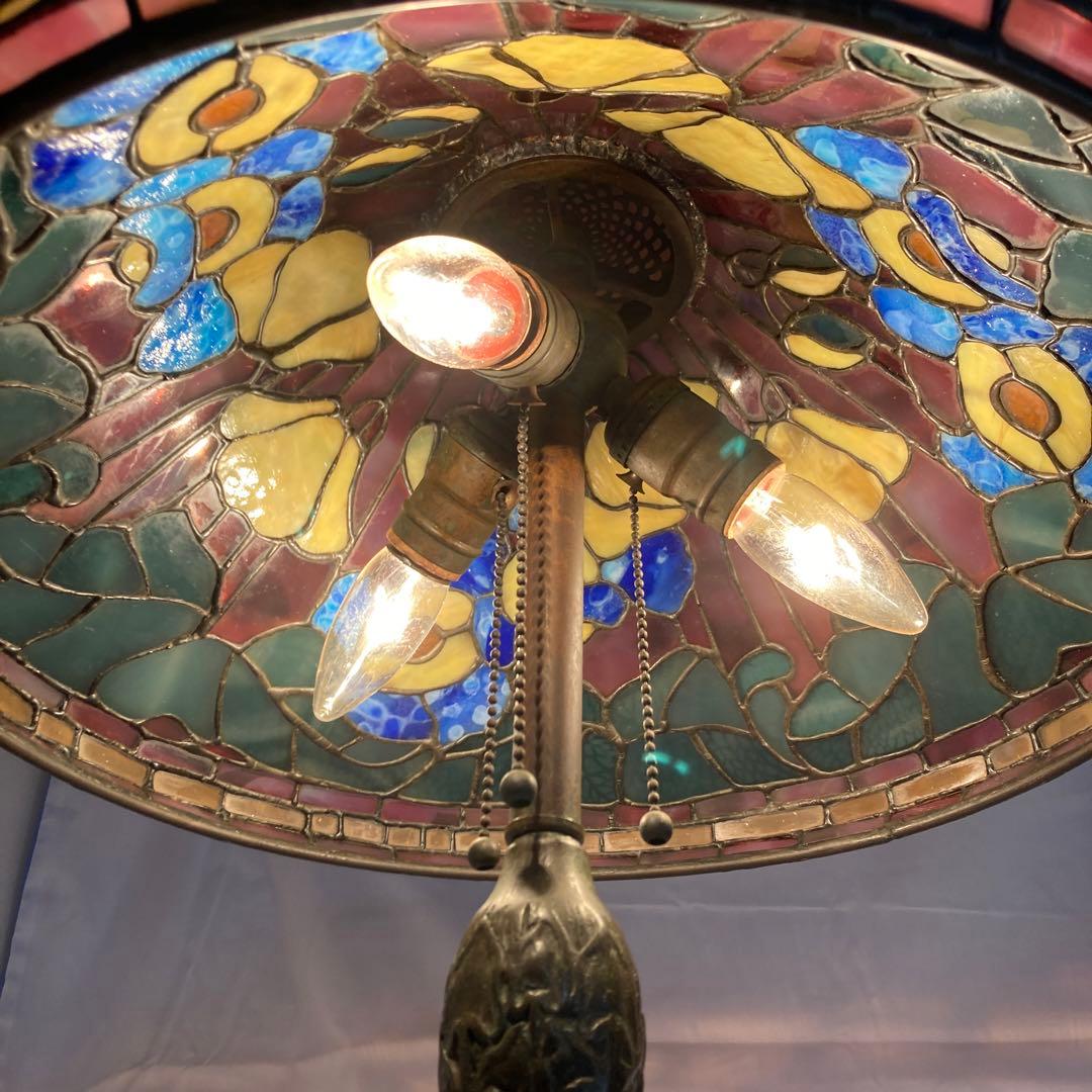 ステンドグラスランプ