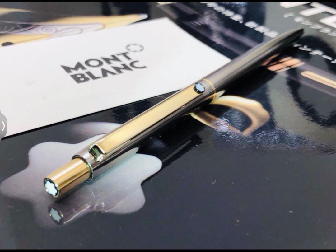 総チタニウム張り価値の高い名品★Sライン・チタン＆ゴールドプレート★モンブラン
