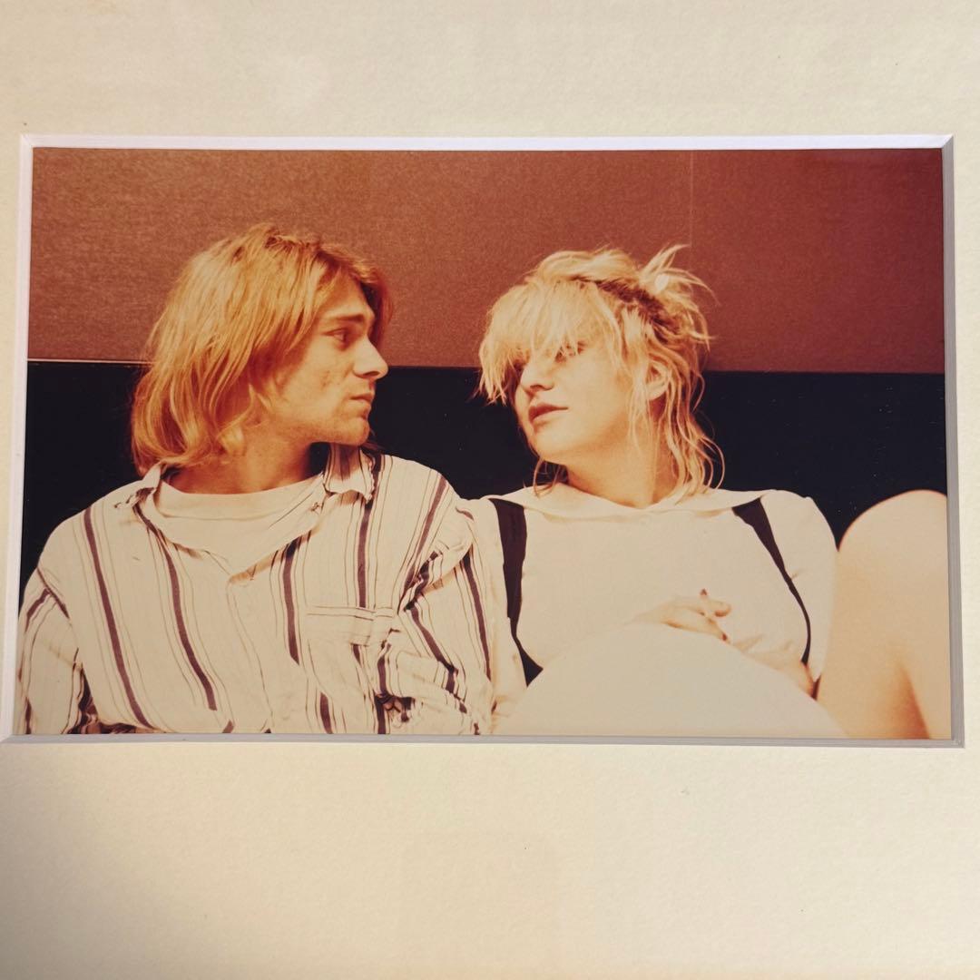 久保憲司 写真 「カート・コバーン & コートニー・ラブ」 銀塩プリント 額装