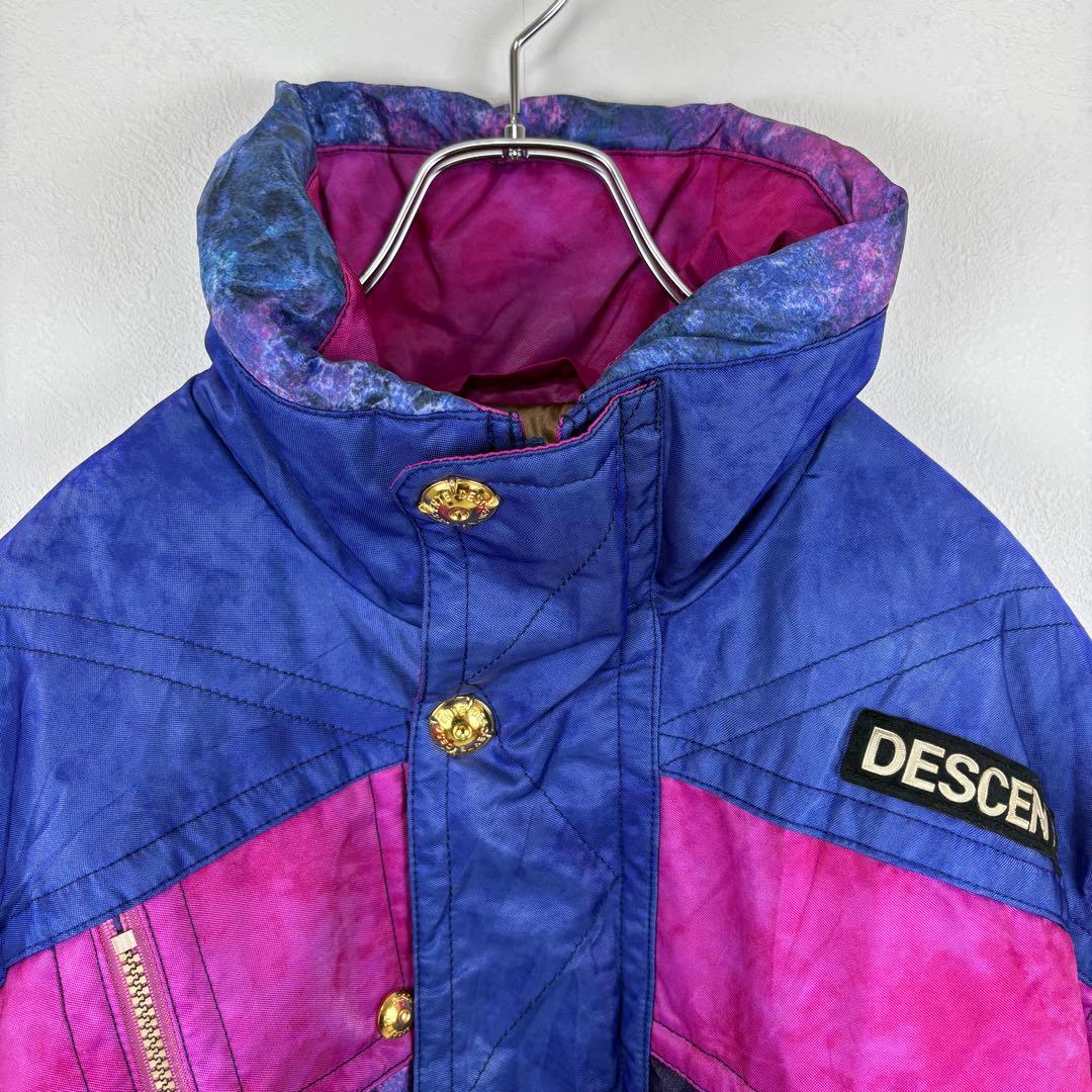 DESCENTE デサント XLサイズ スキーウェア 金ボタン 派手 レトロ