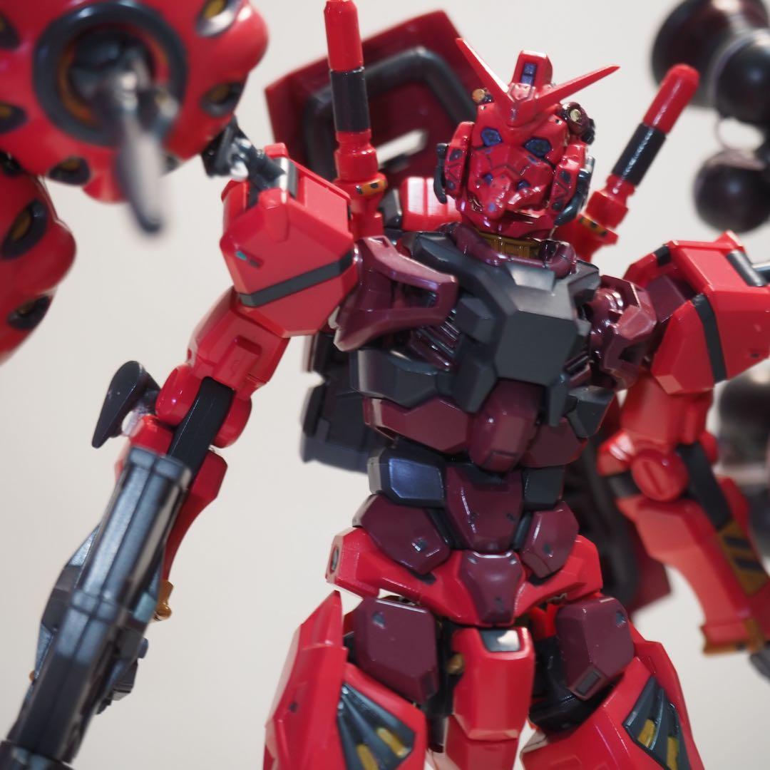 赤いガンダム　全塗装　HG GQuuuuuuX