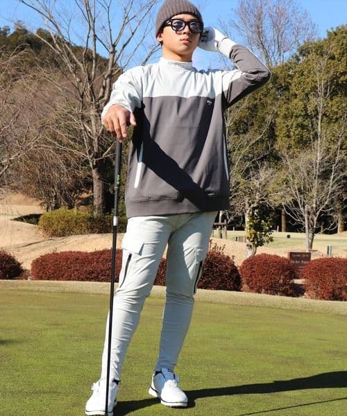 LUXE/R GOLF ストレッチ布帛カーゴパンツ 45940ICEM