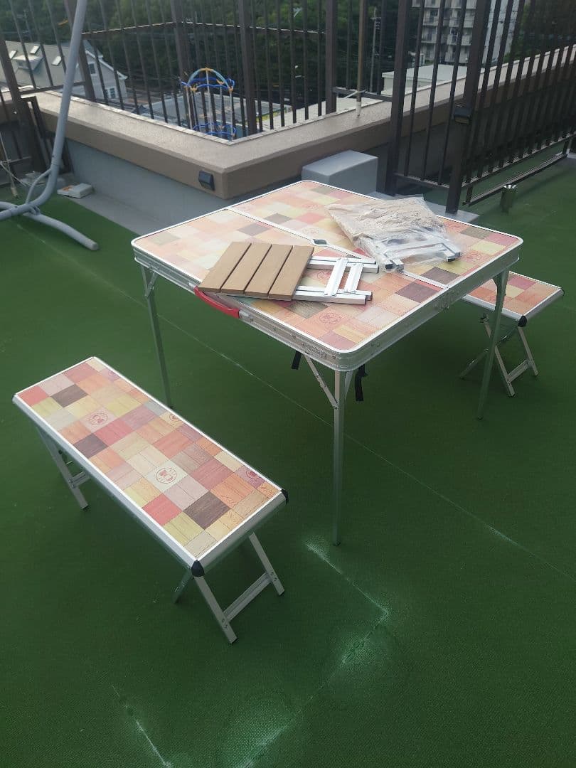 コールマン　テーブル 6人　ナチュラルモザイク