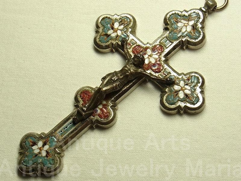 c1555イタリア マイクロモザイクタイル クロス《大型サイズ（S）》