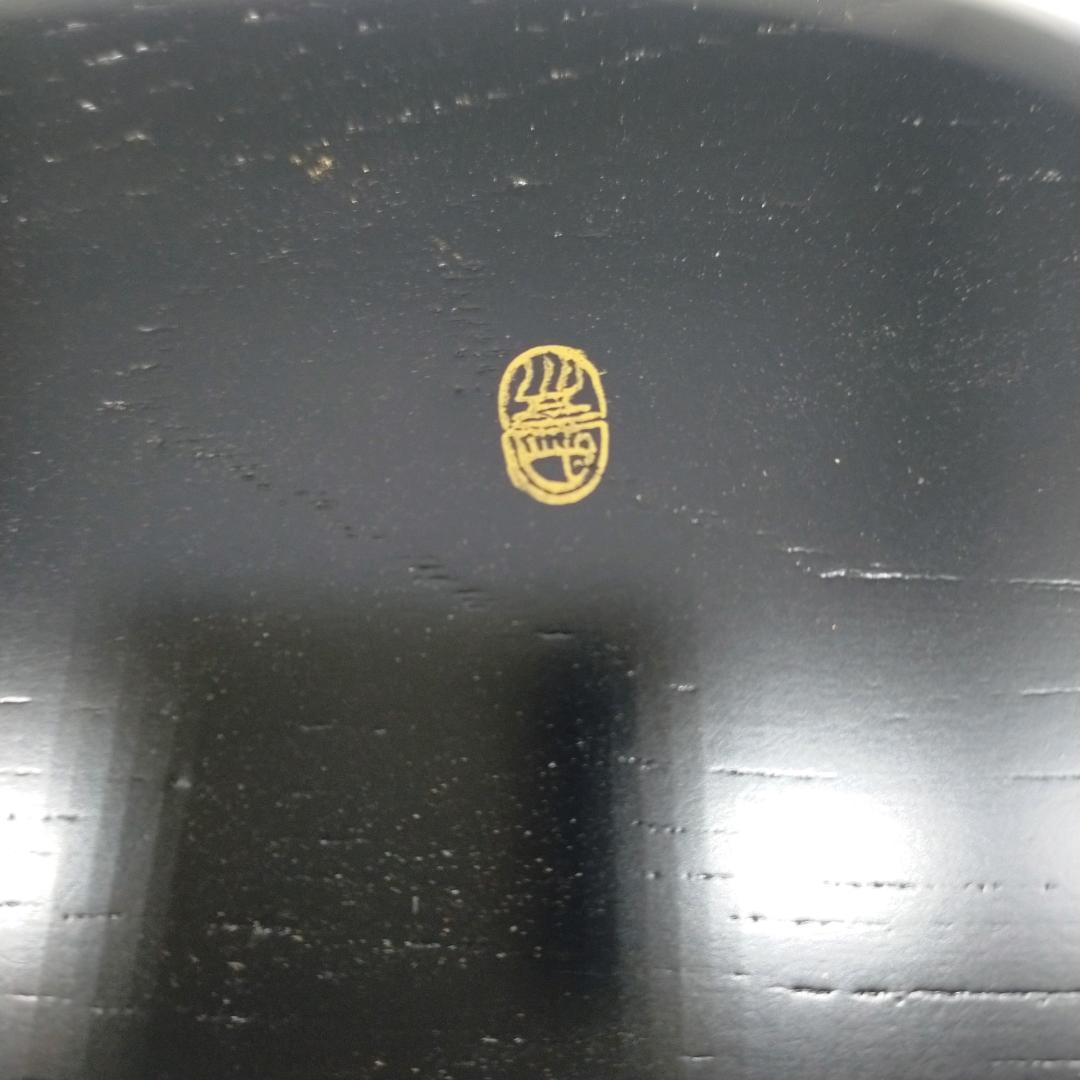 未使用　象彦　銘々盆　漆器 盆セット 菓子器　赤　黒 雲模様