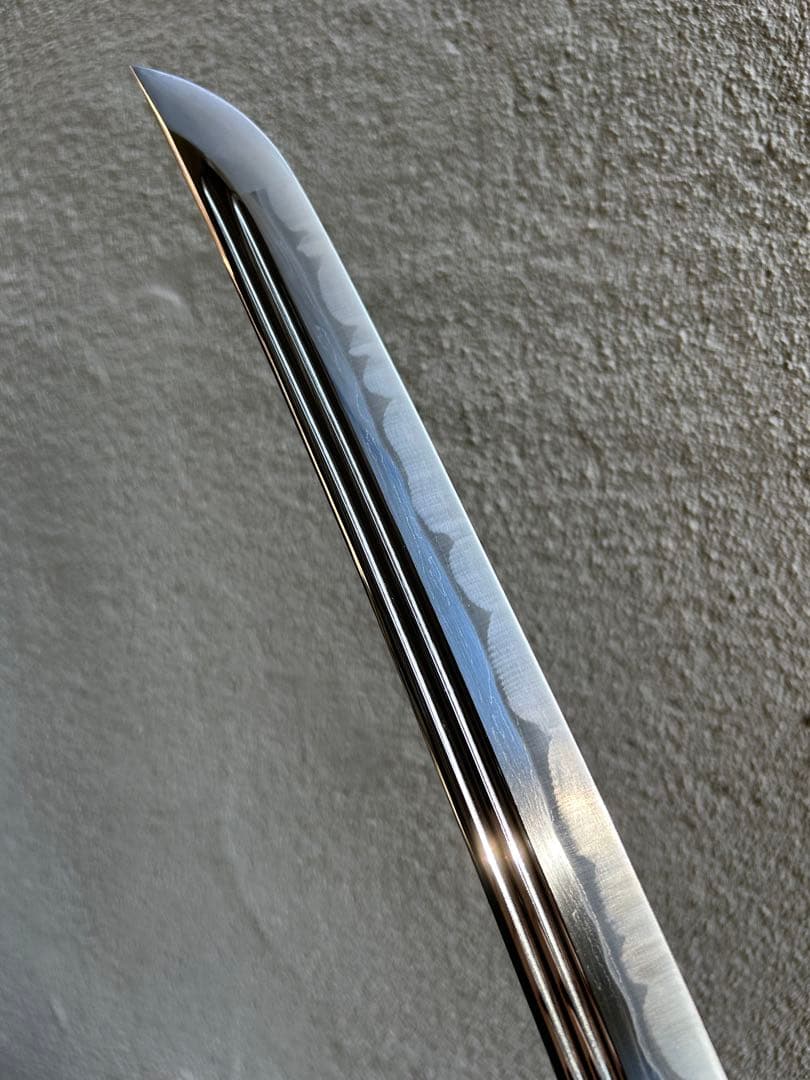 最高級 居合刀 二重樋 二筋樋 模造刀 日本刀 模擬刀太刀 脇差 短刀 鍛肌再現