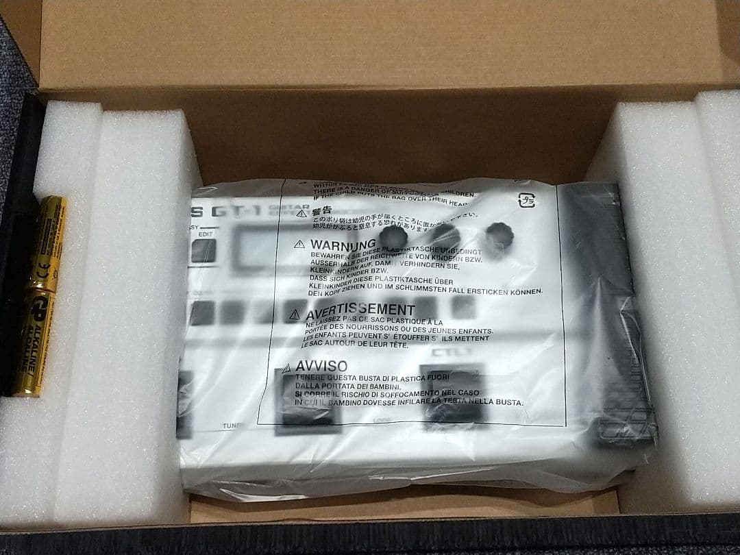 BOSS GT-1 ホワイト 液晶保護フィルム付き