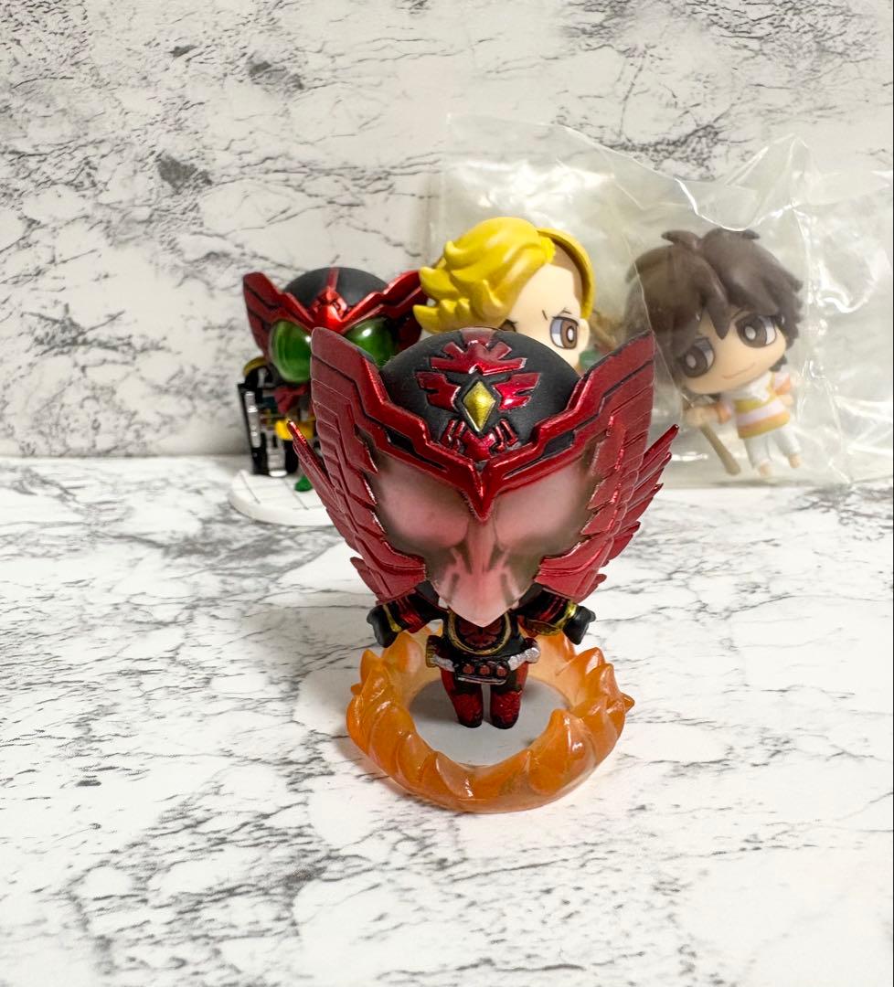 仮面ライダーオーズ 火野映司 アンク　フィギュア ゆーぽん　ちみメガ