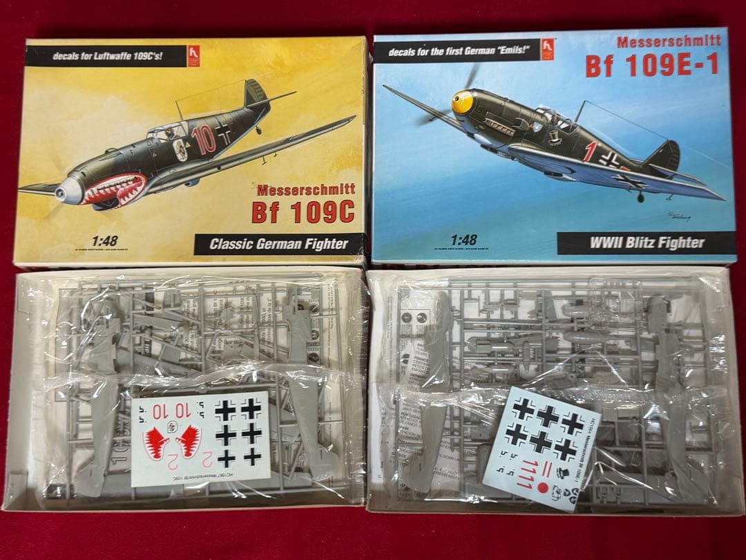 1/48フジミ、ホビークラフト、エデュアルド Bf 109シリーズ 全8個セット