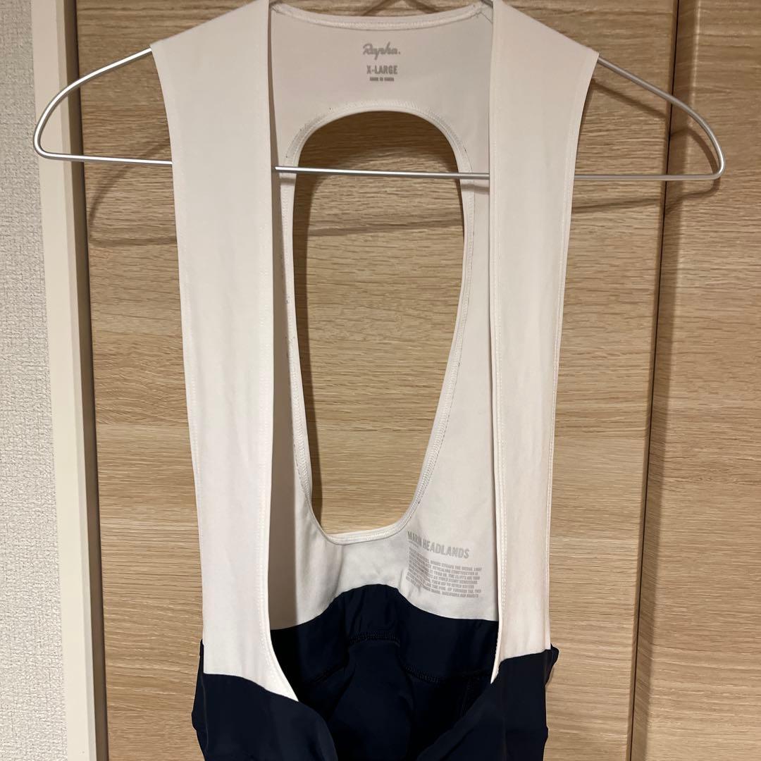 Rapha メンズビブショーツ　ホワイト/ネイビー