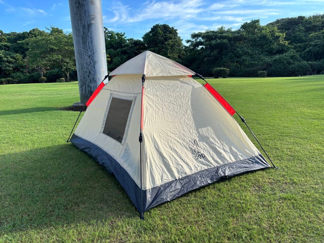 DODワンタッチテント　ベージュ
