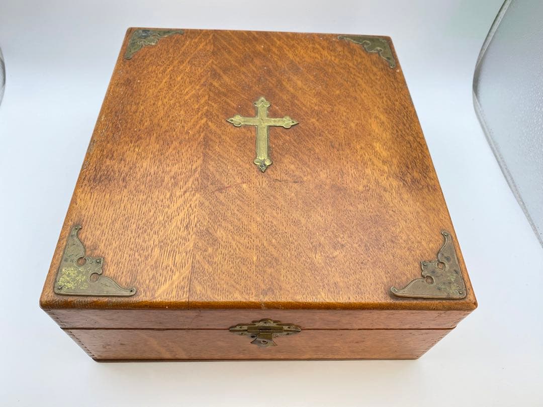 1890年代 カトリック聖具 Sick Call Outfit 祭壇アンティーク