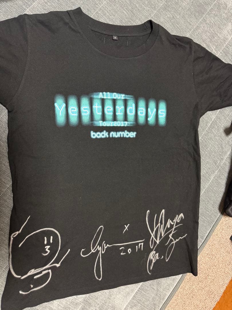 back number サイン入りTシャツ Tour 2017