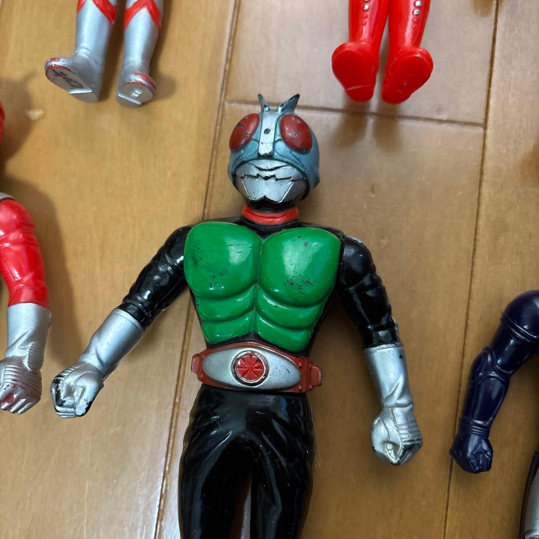 ウルトラマン　仮面ライダー　怪獣　ゴジラ　ソフビフィギュア　35体セット