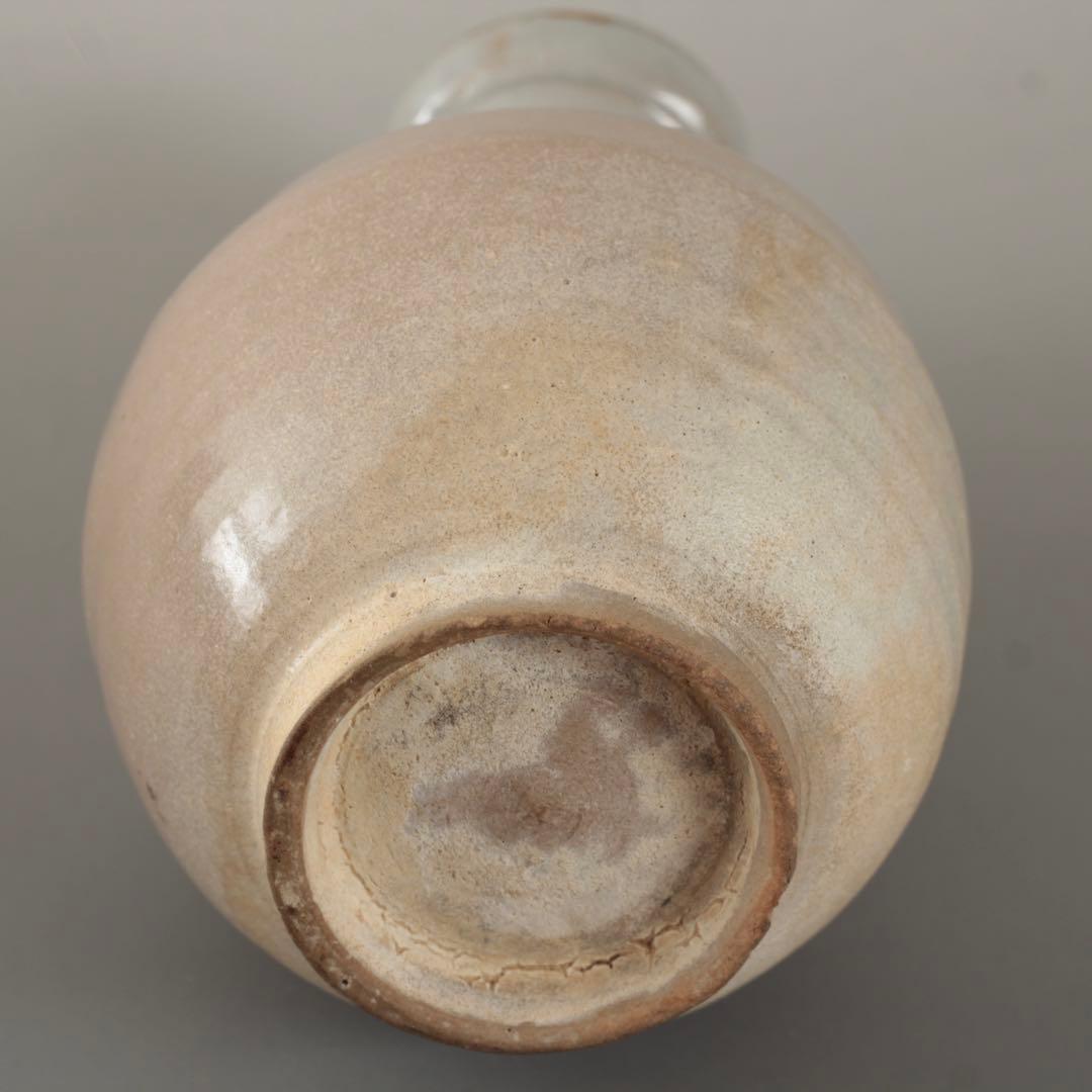 李朝 白磁 堅手 徳利 容量約300ml 古美術 古道具 アンティーク 朝鮮美術