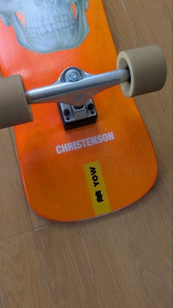 CHRISTENSON スカルデザイン サーフスケートボード YOW