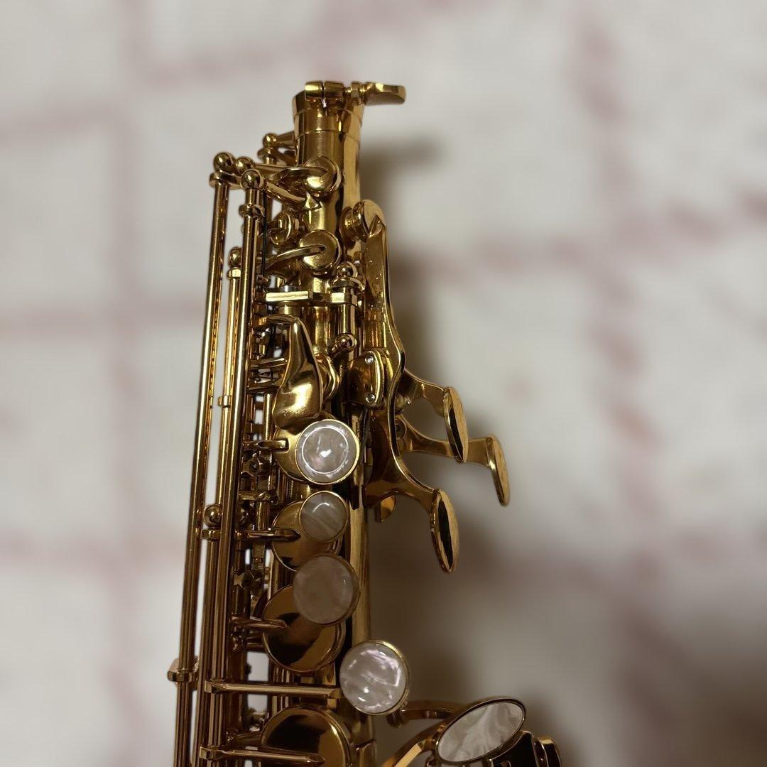 極美品 希少　ソプラノサックス　sp-650 Jマイケル　彫刻　ゴールド　ケース