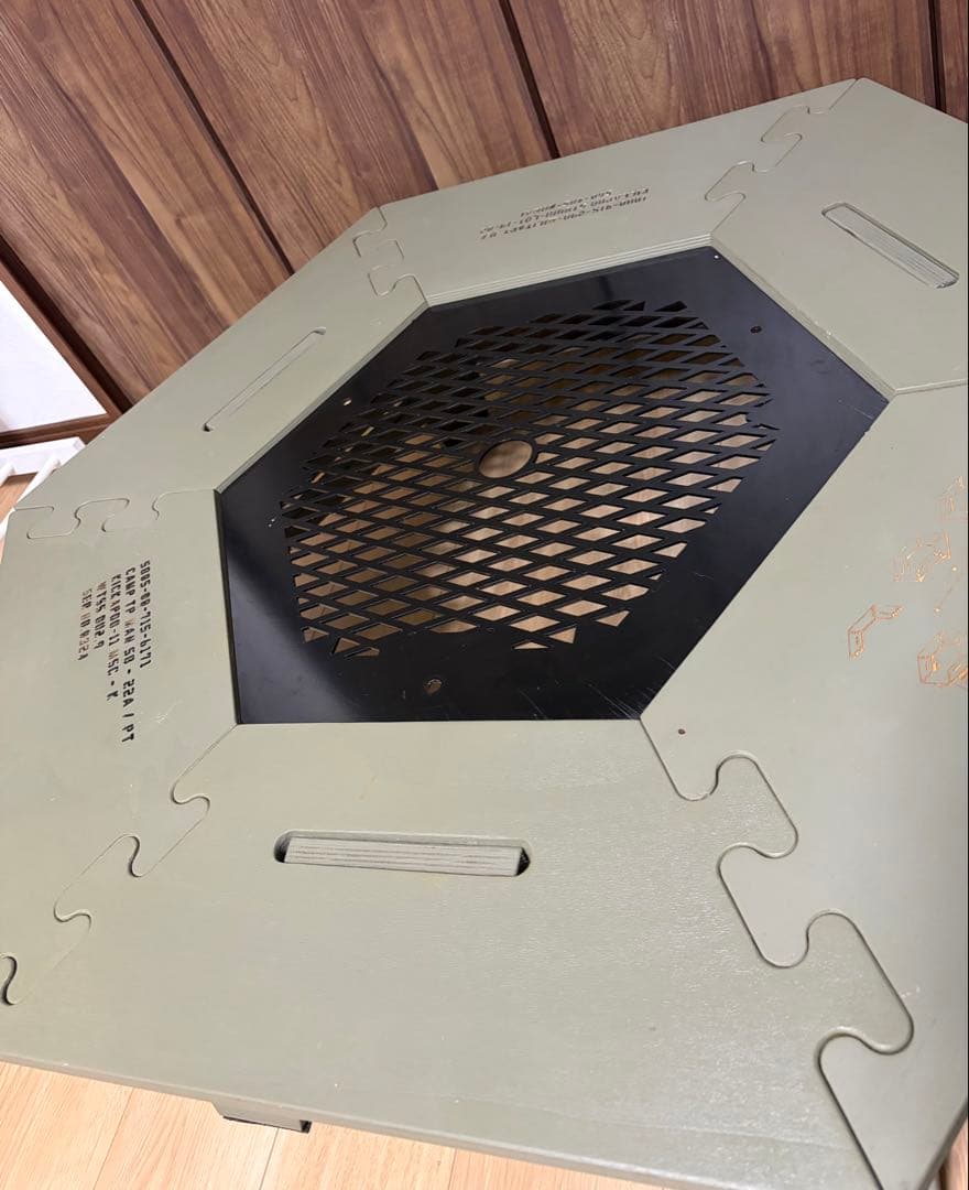 ヘキサテーブル　六角テーブル　ミリタリー